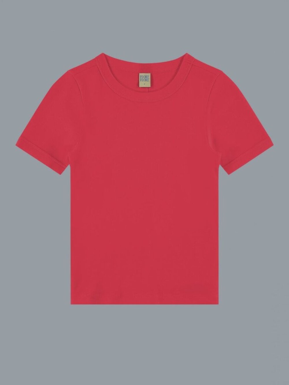 Flore Flore Women's Short Sleeve Crewneck Tee - Raspberry Red